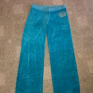 Authentic blue Juicy Couture velour sweats